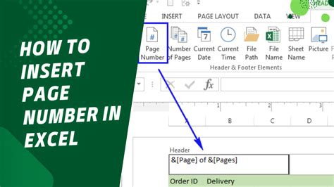 how do i put page numbers in excel